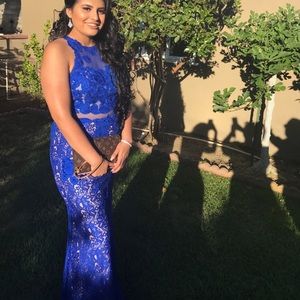 Royal blue prom dress